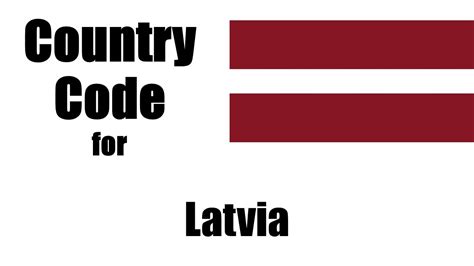 country code latvia